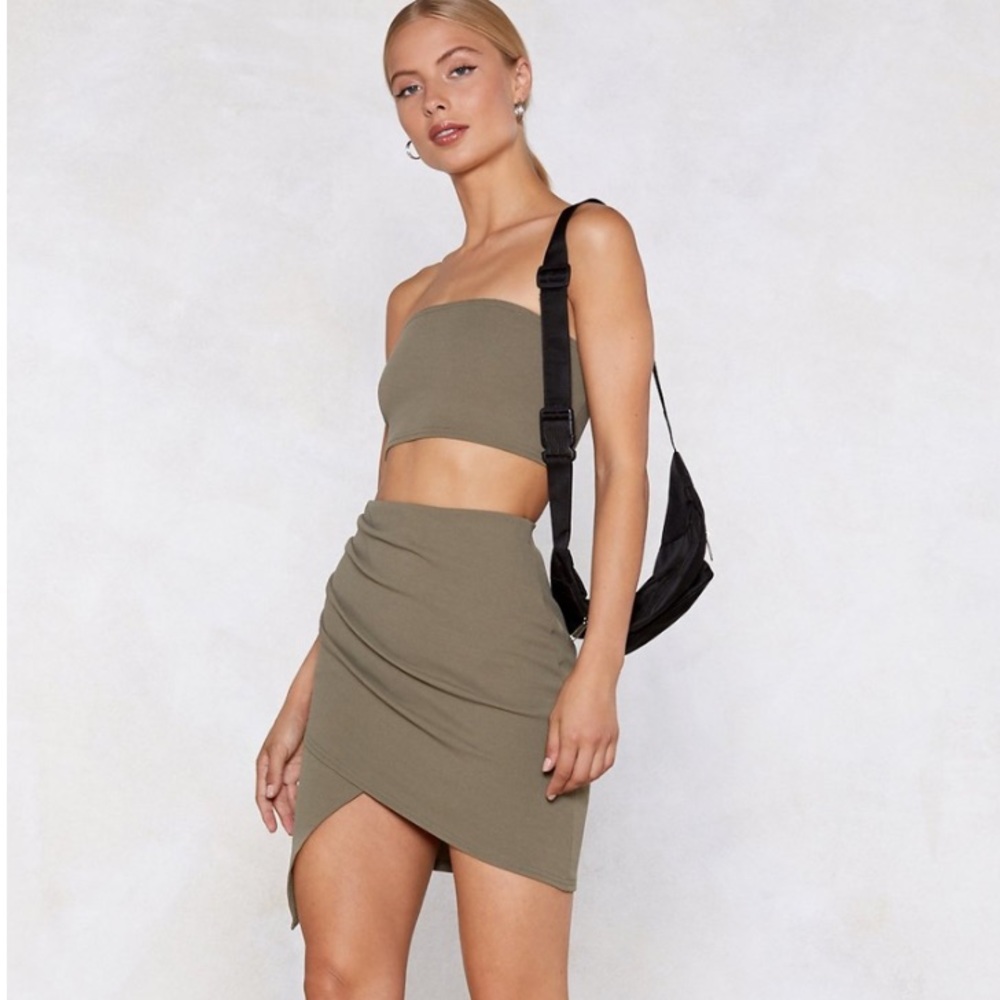 Bandeau Top & Skirt Set